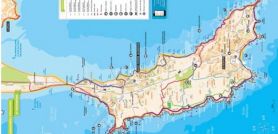 map hiking and cycling quiberon