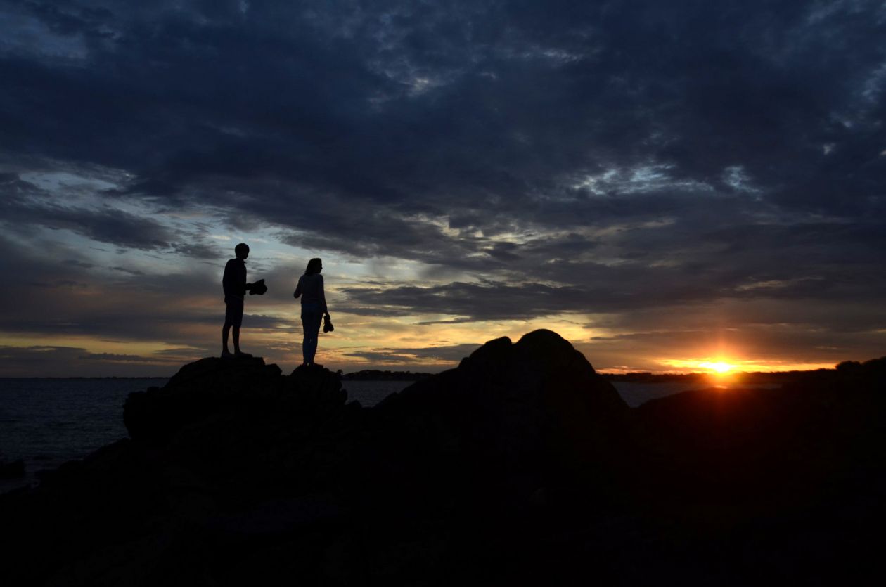 sunset pointe de kerbihan