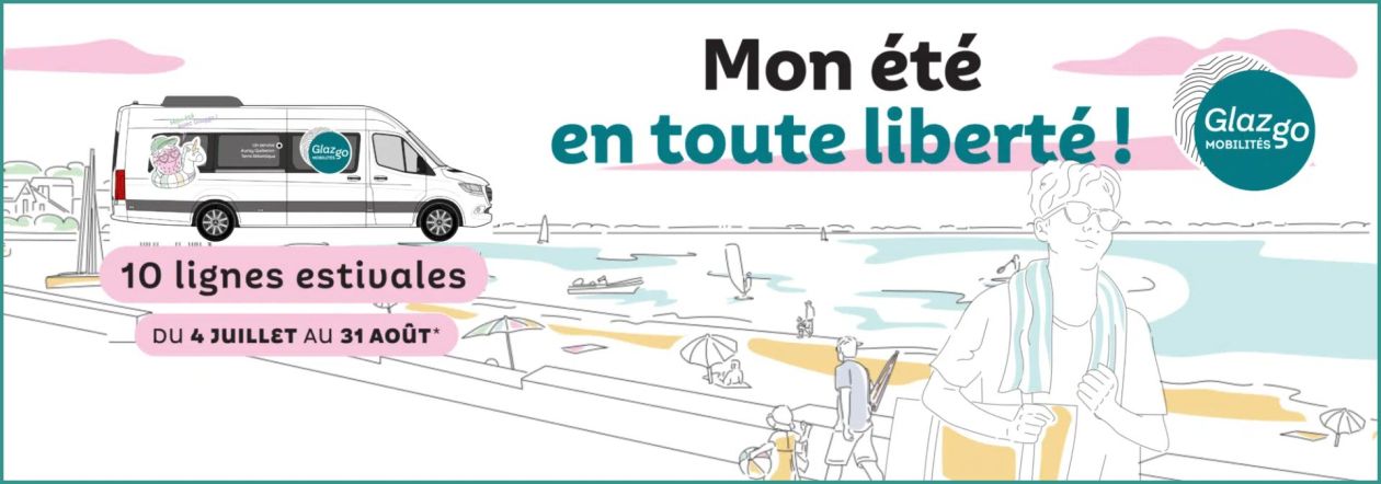 Glazgo summer shuttle serving La Trinite-sur-Mer and Carnac
