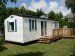 Mobile home with deck – Four-star La Baie’s campsite